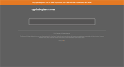 Desktop Screenshot of cppforbeginners.com